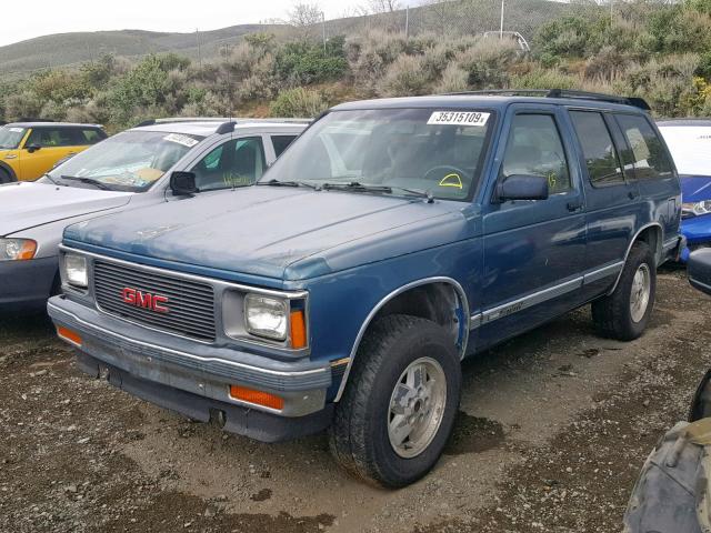 1GKDT13ZXM2516583 - 1991 GMC S15 JIMMY BLUE photo 2