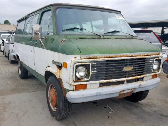 CGY365U134665 - 1975 CHEVROLET VAN GREEN photo 1