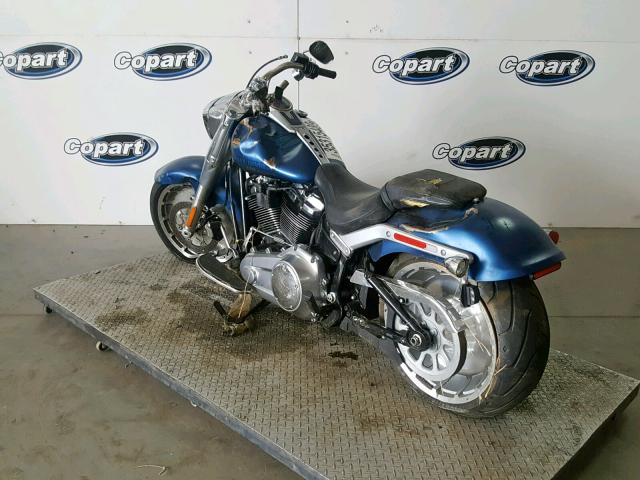 1HD1YSK36JC053655 - 2018 HARLEY-DAVIDSON FLFBS 115T BLUE photo 3