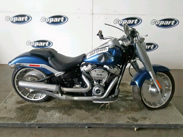 1HD1YSK36JC053655 - 2018 HARLEY-DAVIDSON FLFBS 115T BLUE photo 9