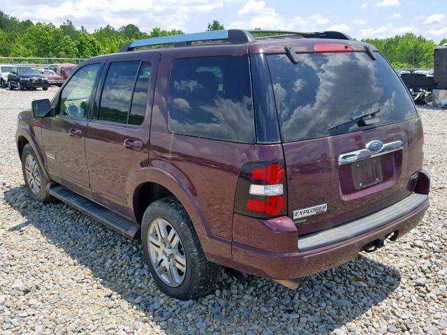 1FMEU65E26UA00211 - 2006 FORD EXPLORER L BURGUNDY photo 3