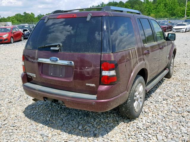 1FMEU65E26UA00211 - 2006 FORD EXPLORER L BURGUNDY photo 4