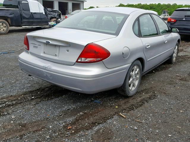 1FAFP56U36A243694 - 2006 FORD TAURUS SEL SILVER photo 4