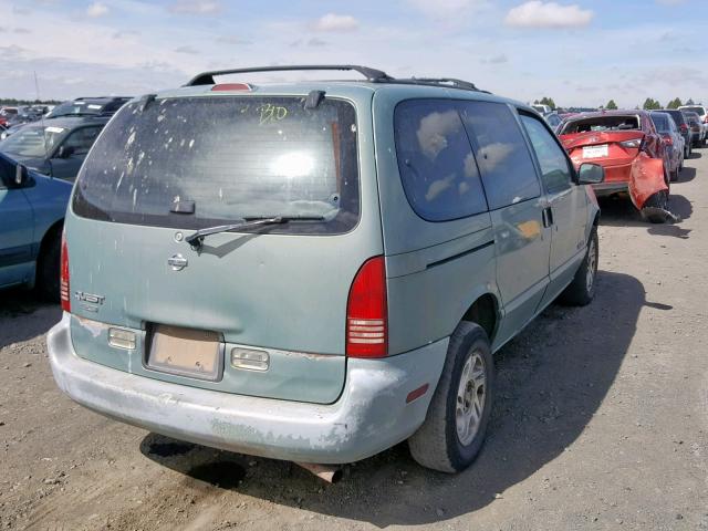 4N2DN1111VD831939 - 1997 NISSAN QUEST XE TEAL photo 4