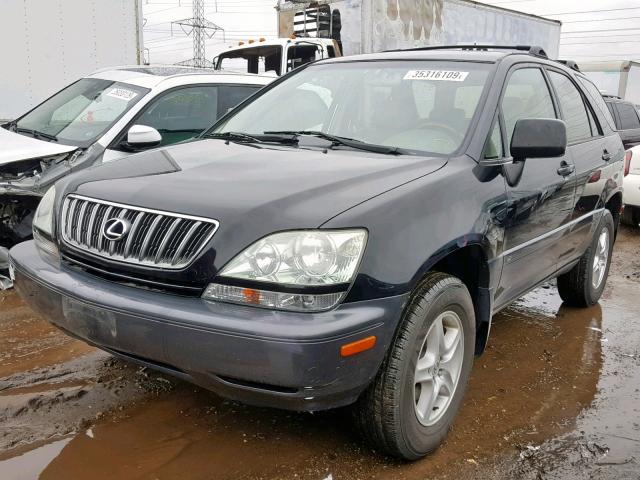 JTJHF10U220244176 - 2002 LEXUS RX 300 BLACK photo 2