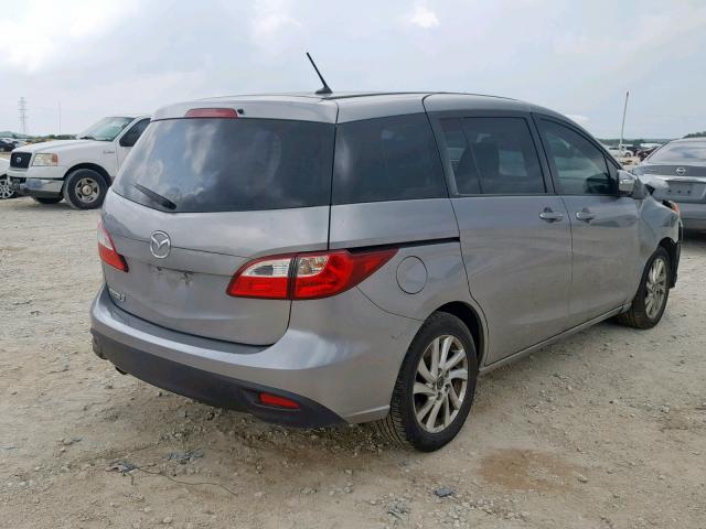 JM1CW2BL9E0176034 - 2014 MAZDA 5 SPORT SILVER photo 4