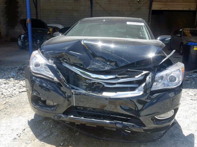 KMHFG4JGXDA227264 - 2013 HYUNDAI AZERA BLACK photo 9