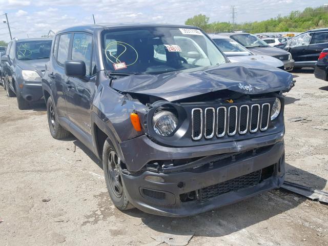 ZACCJAAH2HPF27239 - 2017 JEEP RENEGADE S 灰色 照片 1