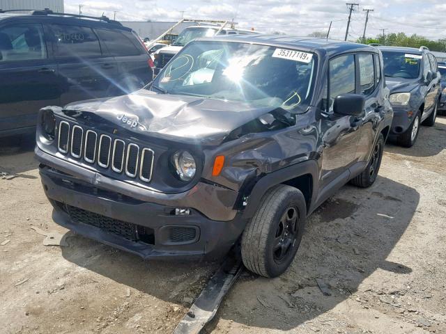 ZACCJAAH2HPF27239 - 2017 JEEP RENEGADE S 灰色 照片 2