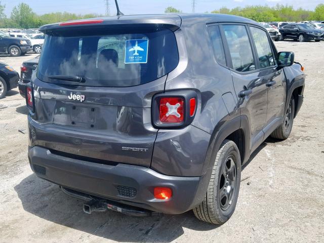 ZACCJAAH2HPF27239 - 2017 JEEP RENEGADE S 灰色 照片 4