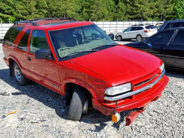 1GNCS18X43K131267 - 2003 CHEVROLET BLAZER RED photo 1