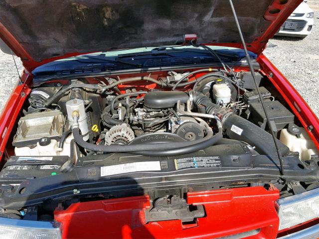 1GNCS18X43K131267 - 2003 CHEVROLET BLAZER RED photo 7