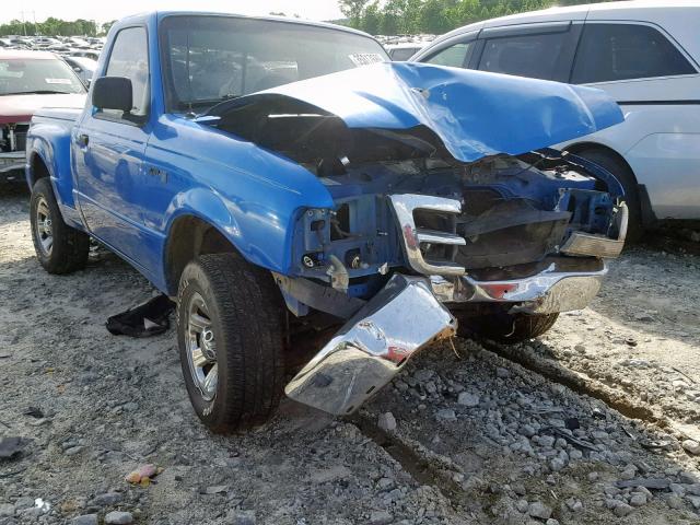 1FTYR10V7YTA84211 - 2000 FORD RANGER BLUE photo 1