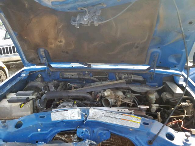 1FTYR10V7YTA84211 - 2000 FORD RANGER BLUE photo 7