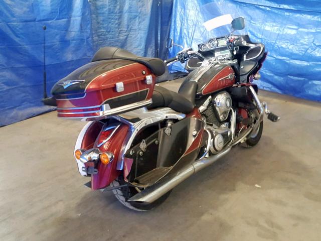 JKBVNRB12AA000343 - 2010 KAWASAKI VN1700 B RED photo 4