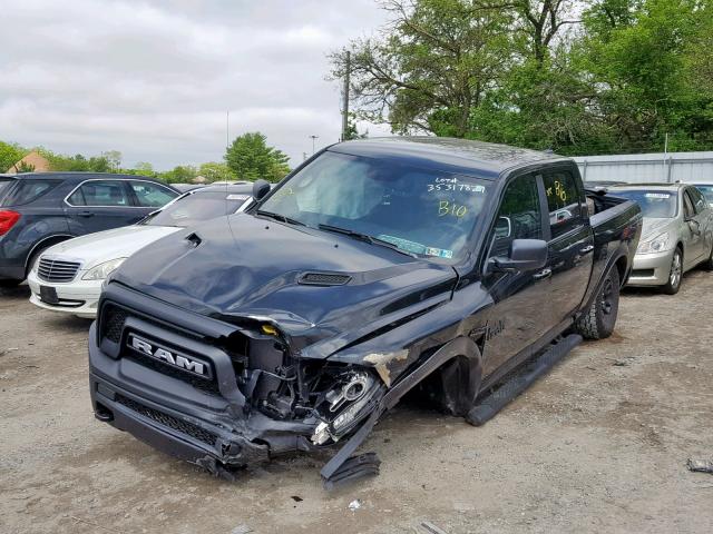 1C6RR7YT0JS203486 - 2018 RAM 1500 REBEL შავი ფოტო 2