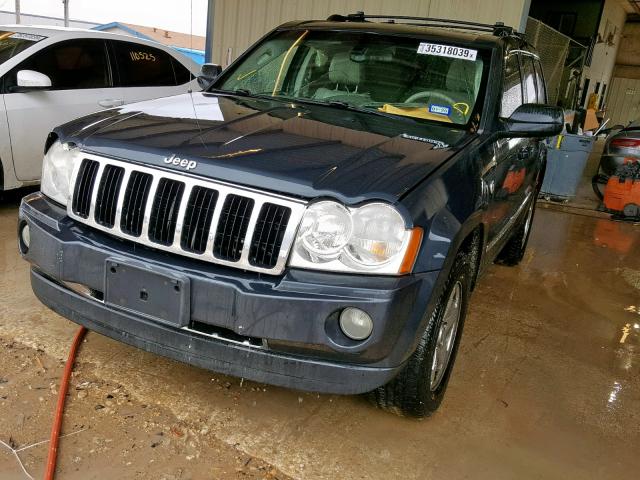 1J8HR58P87C533626 - 2007 JEEP GRAND CHER BLUE photo 2