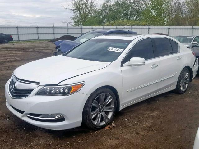 JH4KC1F34EC004869 - 2014 ACURA RLX WHITE photo 2