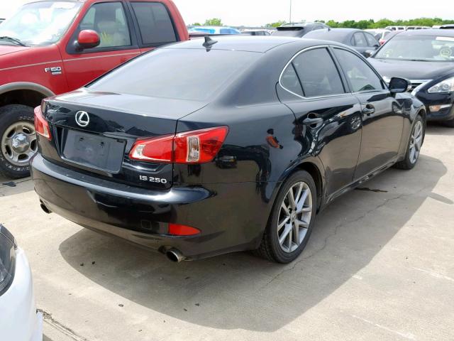 JTHBF5C22D5190229 - 2013 LEXUS IS 250 BLACK photo 4