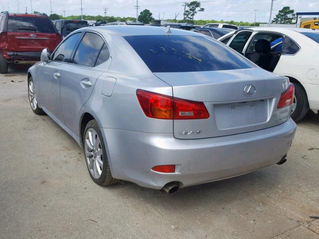 JTHCK262585023752 - 2008 LEXUS IS 250 SILVER photo 3