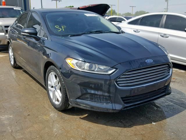 3FA6P0HD8ER213899 - 2014 FORD FUSION SE BLUE photo 1