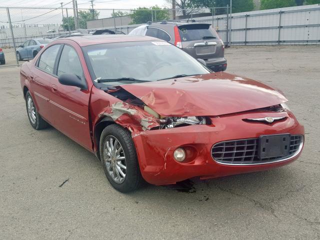 1C3EL56U01N514024 - 2001 CHRYSLER SEBRING LX RED photo 1