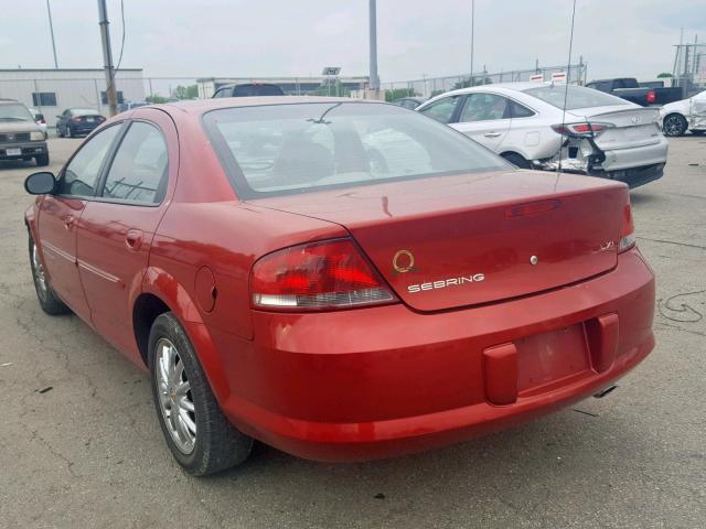 1C3EL56U01N514024 - 2001 CHRYSLER SEBRING LX RED photo 3