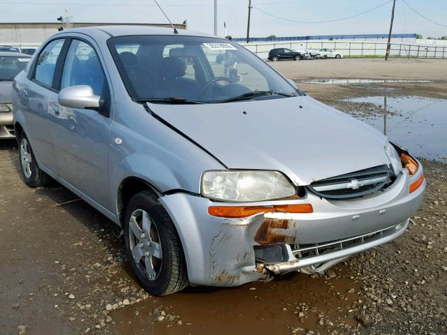 KL1TD56636B519252 - 2006 CHEVROLET AVEO BASE Күміс фото 1