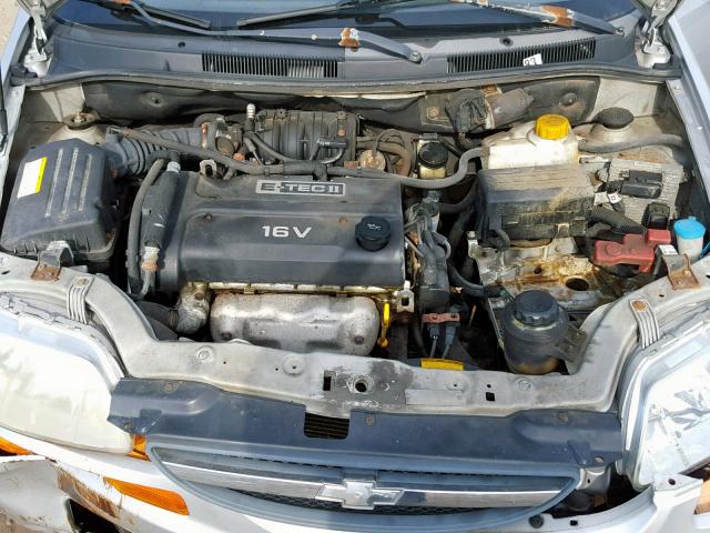 KL1TD56636B519252 - 2006 CHEVROLET AVEO BASE Күміс фото 7