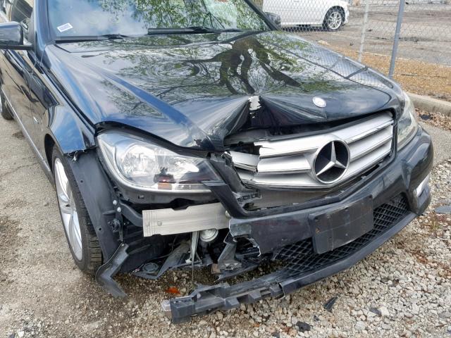 WDDGF4HB2CR199620 - 2012 MERCEDES-BENZ C 250 BLACK photo 9