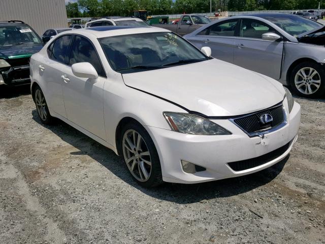 JTHBK262382077466 - 2008 LEXUS IS 250 WHITE photo 1