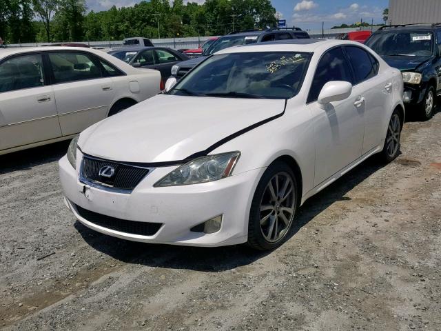 JTHBK262382077466 - 2008 LEXUS IS 250 WHITE photo 2