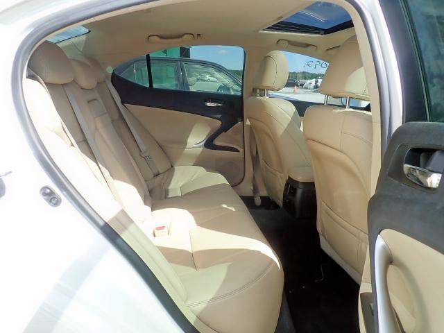 JTHBK262382077466 - 2008 LEXUS IS 250 WHITE photo 6