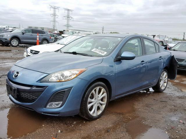 JM1BL1W51B1383498 - 2011 MAZDA 3 S BLUE photo 2