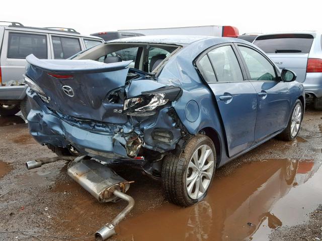 JM1BL1W51B1383498 - 2011 MAZDA 3 S BLUE photo 4