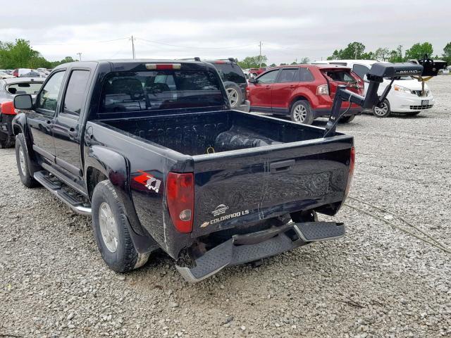 1GCDT136048194826 - 2004 CHEVROLET COLORADO BLACK photo 3