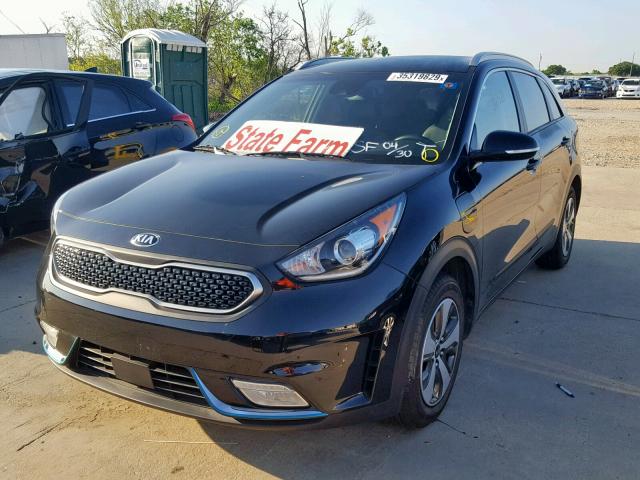 KNDCD3LD1J5137857 - 2018 KIA NIRO EX BLACK photo 2