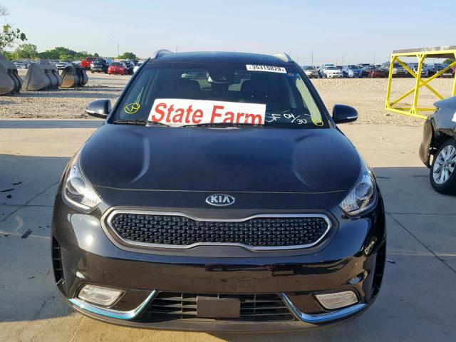 KNDCD3LD1J5137857 - 2018 KIA NIRO EX BLACK photo 9