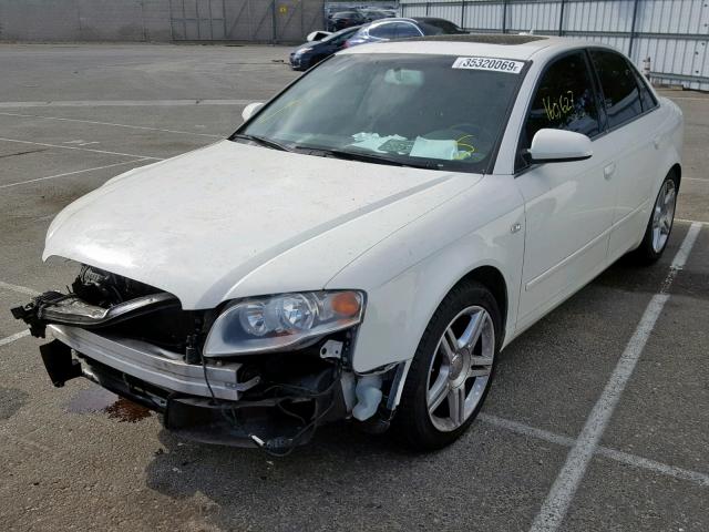 WAUAF78E95A544118 - 2005 AUDI A4 2.0T WHITE photo 2