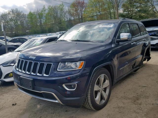 1C4RJFBG2EC129252 - 2014 JEEP GRAND CHER BLUE photo 2