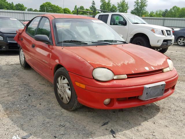 1B3ES47Y5WD585406 - 1998 DODGE NEON HIGHL RED photo 1