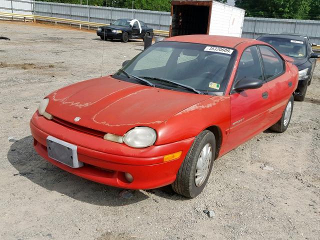 1B3ES47Y5WD585406 - 1998 DODGE NEON HIGHL RED photo 2