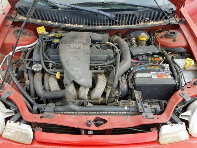 1B3ES47Y5WD585406 - 1998 DODGE NEON HIGHL RED photo 7