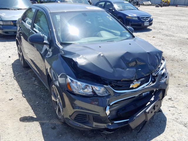 1G1JF5SB9K4125002 - 2019 CHEVROLET SONIC PREM GRAY photo 1