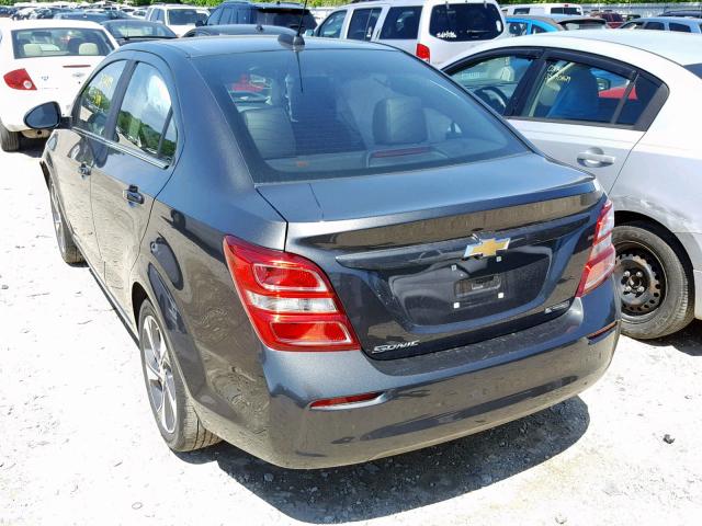 1G1JF5SB9K4125002 - 2019 CHEVROLET SONIC PREM GRAY photo 3