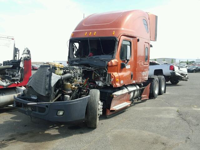 1FUJGLDR7DSBS2788 - 2013 FREIGHTLINER CASCADIA 1 ORANGE photo 2