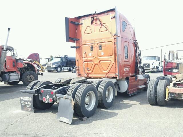 1FUJGLDR7DSBS2788 - 2013 FREIGHTLINER CASCADIA 1 ORANGE photo 4