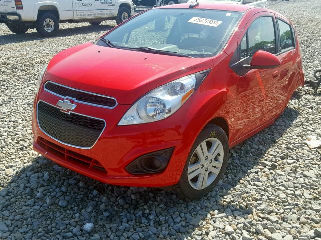 KL8CB6S92EC543225 - 2014 CHEVROLET SPARK LS RED photo 2