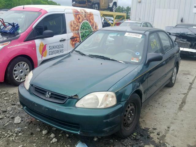 2HGEJ6614YH593974 - 2000 HONDA CIVIC BASE Yaşıl foto 2