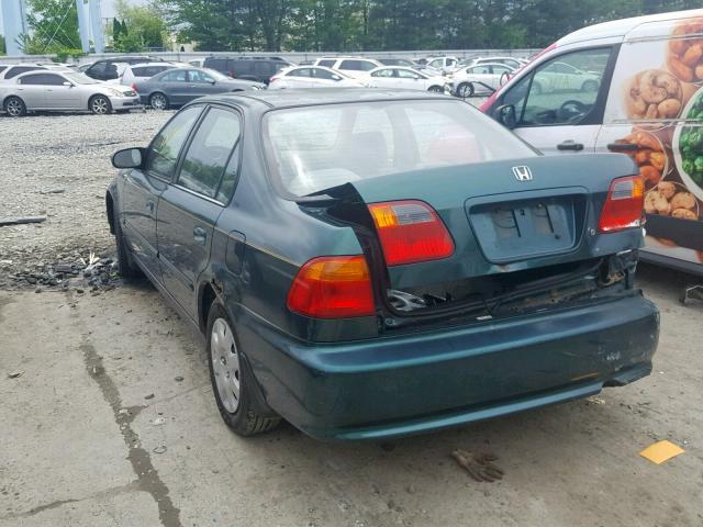 2HGEJ6614YH593974 - 2000 HONDA CIVIC BASE Yaşıl foto 3